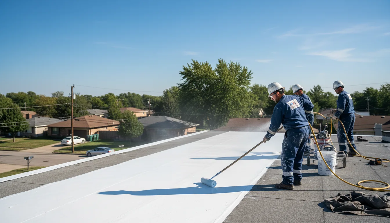 Commercial roof coating in Benwood, WV near me